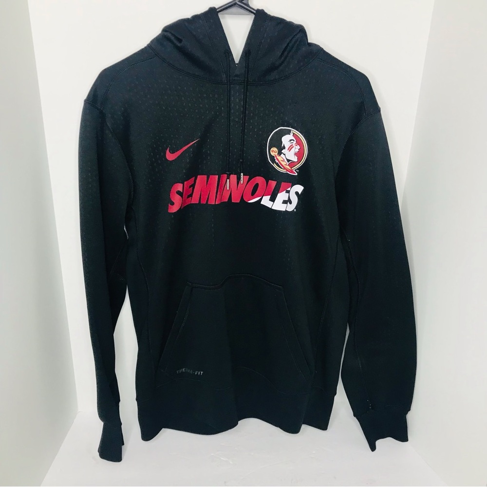 Nike Therma Fit Florida State Seminoles Black Pullover Sweatshirt Mens Medium